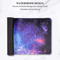 Seagull flight of fashion Large Extended Mouse Pad XXL with Non-Slip Rubber Base, Stitched Edge Mouse Mat for Laptop, Computer & Desk - 60 x 30 x 0.2 cm - World Map