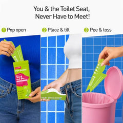 Sirona PeeBuddy Reusable Female Urination Device - (Pack of 10) | Stand & Pee Funnel for Women | Travel Essential | BPA-Free | Wash & Reuse