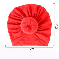 SYGA Unisex Cotton Turban Hat (Pack Of 1) (TurbonHeadWrap_Black_Black_S)