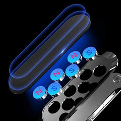 MOMISY Magnetic Mobile Phone Holder for Car Dashboard, [Easily Install] Mount [8 Strong Magnets] Friendly iPhone Mobile Stand Fits with All Smartphones (Black)