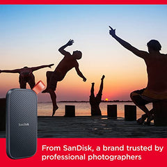 SANDISK 1TB Portable SSD, 800MB/s R, USB 3.2 Gen 2, Rugged SSD with Upto 2 Meter Drop Protection, Type-C to Type-A Cable, PC & Mac Compatible, 3 Y Warranty, External SSD (SDSSDE30-1T00-G26)