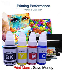 R C Print Compatible Refill Ink Bottles for Canon G Series Printer PIXMA G1000 G1010 G2000 G2002 G2010 G2012 G3000 G3010 G3012 G4000 G4010 (2 Black Bottles 70ML Each, Black)