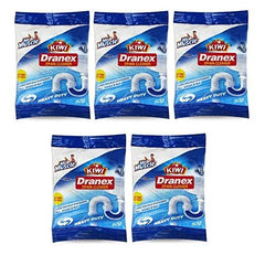 Kiwi Dranex Drain Cleaner Powder | Pack of 6 | Unclogs Drains in 10 Min