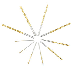 SYGA 50Pcs Twist Drill Bit Set, Titanium Coated High Speed Steel, Mini Drill Bit, Micro Precision 1/1.5/2/2.5/3mm Drill Tool