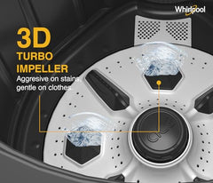 Whirlpool 10 Kg Semi-Automatic Top Loading Washing Machine (MAGIC CLEAN 10 DMIX GREY DAZZLE (10YR), Dynamix Detergent Dispenser)