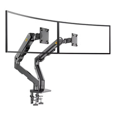 SYGA NB G55 Dual Monitor Arm Stand, 27-34 Inches, Adjustable Gas Spring Mount-Black