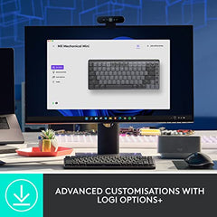 Logitech MX Mechanical Wireless Illuminated Performance Keyboard with Free Adobe Subscription, Linear Switches, Backlit Keys, Bluetooth, USB-C