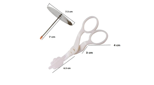 SYGA Cake Flower Nail and Scissor-Flower Lifters Set Icing Modeling Decorating Tool Safety Nail Piping Flower Scissors for Decor Baking Tools, Fondant Cake, Pastry, Restaurant Dessert Shop - 2 Pcs