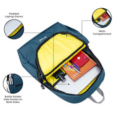 Spenz Saffron Mini Laptop Casual Backpack for Office School & College | Bag for Men & Women(Grey)
