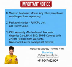 CloudVU Desktop PC,Core i7-GEN4 Turbo | 16GB RAM | 512GB M.2 NVMe SSD | HDMI, VGA,LAN,USB 3.0,Clocite Copper CPU Fan,HD Graphics (Windows 11 Pro License & MS Office/i7,16GB,512GB,Cosmic)
