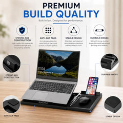 CALINA LUXE Laptop Stand with Detachable Mouse Pad for Table, Black Color