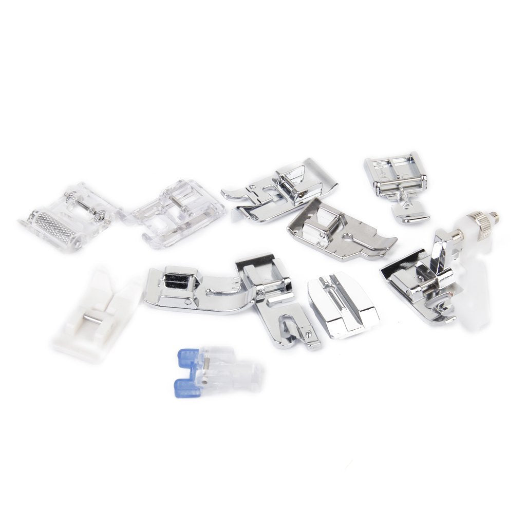 Imported 11Pcs Multifunction Presser Feet For Brother Singer Domestic Sewing