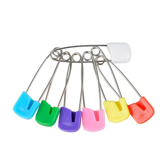 SYGA 12 Pcs Safety Pins Adjustable Pin Women Trousers Pearl Collar Multipurpose Buckle Garment Apparel Accessories - Multi Color