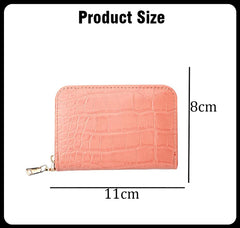 SYGA Women's Card Holder Coin Purse Multi-Card Slot Pu Pickup Case Zipper Small Wallet Driver's License Bag