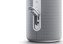 We. by Loewe Hear 2 Portable Bluetooth Speaker, 60W Music Power, Deep Bass Subwoofer, 17 Hr Long Battery Life, IPX4 Water Resistant, USB-C Wireless Speaker for Home & Outdoor, Storm Grey