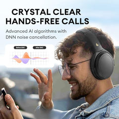 Edifier Wh700Nb Active Noise Cancelling Headphones - 68H Playtime - Ai Call Noise Cancellation - Dual Device Connection - Lightweight & Foldable Design - Fast Charge - Bluetooth 5.3 - Ivory - On Ear