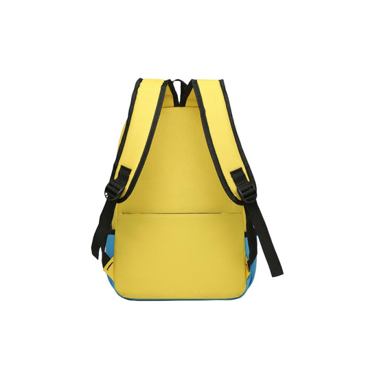 SYGA Kids Schoolbag, Breathable, Waterproof, Customized Logo Backpack For Kindergarten And Elementary School Students (Small Yellow With Lake Blue)