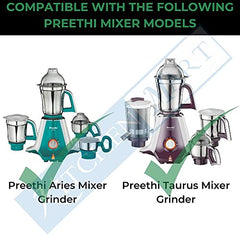 Kitchen Mart Replacement Turbo Spice Mini Jar Compatible with Preethi Mixer Grinder 200ml
