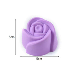 SYGA Set of 9 Rose Shape Silicone Muffin Cups Handmade Soap Molds Biscuit Chocolate Ice Mould(Random Color)