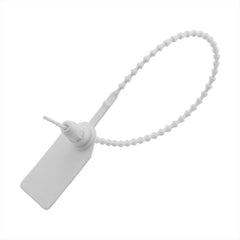 SYGA 50pcs Security Seal with Insert Adjustable Self-Locking Pull Tight Cable Ties Tags Disposable Wire Padlock for Cargo Container Seal Lock_White
