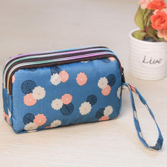 MOMISY Women's Girls Clutch | Zipper | Ladies Purse Wallet Girls (FlowerLeaves)