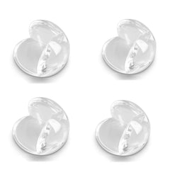 SYGA Set of 4 Transparent Children's Baby Strip Safety Table, Bed Corner Gaurd Baby Proofing Corner Protector (Transparent LShape Corner)