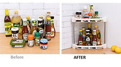 SYGA 3 Layer Storage Rack Kitchen Platform Corner Organizer