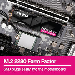 KIOXIA EXCERIA PRO G2 2TB NVMe SSD, up to 14,900MB/s R, 5Y Warranty, PCIe Gen5 NVMe M.2 (2280) | Internal Solid State Drive (SSD) | Best for AI Computing and Gaming