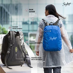 Skybags Brat Pro Max 35L Laptop Backpack (Upto 15.6"), 3 Compartments,Black