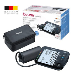 Beurer Bm 54 Fully Automatic Upper Arm Blood Pressure Monitor With Universal Cuff Up To 44 Cm,Risk Indicator,Xl Display,Pulse Measurement,Bluetooth (Bm54),Black (Pack Of 1) (655.12)