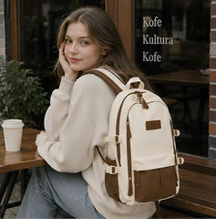 ARISEN BAG Unisex Korean Style Laptop Backpack Stylish Casual Backpack for Men And Women School,College and Travel 40 L Backpack (Brown)
