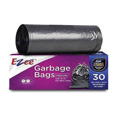 Ezee Live Life Ezee Way Garbage Bags for Dustbin/Trash Bag|30 count|Medium 19 X 21 Inches
