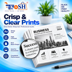KOSH T664 Refill Ink Compatible for Epson L130, L310, L361, L380, L405, L565, L365, L485, L220, L360, L130, L130 and L380 Printers (4, Black Pack of 4)