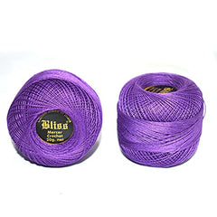 Dhruv Crafts Crochet Cotton Thread Yarn for Cross Stitch, Knitting, Embroidery & Craft Projects, Mercer Crochet Thread Ball, Shade B25 Red, 20 Gram, 0.5 MM Thickness, Sewing & DIY Supplies