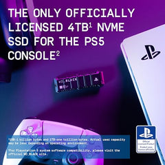 WD_Black SN850P NVMe SSD for PS5 4TB, PCIe Gen 4, Upto 7300MB/s Read, Certified by Sony
