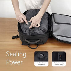 Acer VacuPack Vacuum Backpack I Fit Upto 17.3 Inch Laptops I Expandable Travel Backpack with Built-in Electric Vacuum Pump I TSA Lock I USB Charging Port I Wet Dry Pocket I Anti Theft Pocket