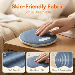 Bluetooth Pillow Speaker for Sleeping, Slim Wireless Bed Speaker with Fabric Surface, Built-In Controls and Rechargeable Design for Music, Podcasts, Audiobooks and Relaxing Audio, Blue
