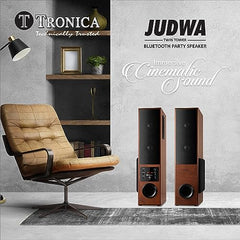 TRONICA Premium Series JUDWAA 5.0 Bluetooth 100W Pair of 24inches Tower Home Theater with 6 inches Woofer & Remote Supports FM/USB/AUX/TV/Mobile/MIC