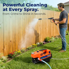 WOSCHER AquaWash 1800W Car Washer High Pressure Gun | 150 Bar Pressure Washer for Car, Bike & Home | Car Washing Pump Machine, 8 L/Min | 18 Months Warranty