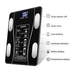AccuTrust Digital Smart Weighing Scale with Bluetooth App, Body Fat Analyzer Weight Machine, BMI Monitor, Body Composition Scale, 180kg Capacity, High Precision Sensors