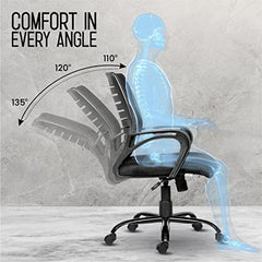 Da URBAN® Dysen Office Chair, High Back Mesh Ergonomic Home Office Desk Chair with 1 Year Warranty,Tilt Lock Mechanism (Grey)