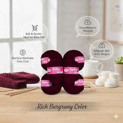M.G ENTERPRISE MG Baby MelonKnitting Wool 200 Wool Thread for Crochet & DIY Craft Projects