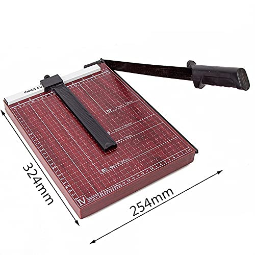 SYGA Paper Cutter A4 Heavy Duty Professional Paper Trimmer, Guillotine Craft Machine for Office, Home, Craft, Photo Studio (A4, B5, A5, B6, B7) - White (Metal)