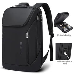 Red Lemon BANGE Captain Business Smart Backpack Water-Resistant fit 15.6 Inch Laptop Backpack with USB Charging Port,Travel Durable Backpack for Men and Women (Black)