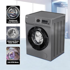 Godrej 9 Kg 5 Star with 5 Years Comprehensive Warranty, Steam Wash, Digi Inverter Motor, 1400 RPM Spin Motor, Fully Automatic Front Load Washing Machine (WFEON ZUS 9014 5.0 IDCRM GLWH, Glacial White)