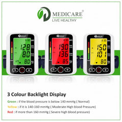 D MEDICARE Automatic Blood Pressure Monitor & Infrared Thermometer Combo Pack | Digital BP Machine & Non Contact Forehead Thermometer | Blood Pressure & Temperature Monitor (COMBO-04)
