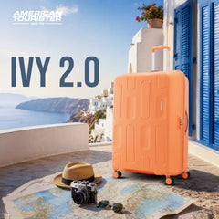 American Tourister 3PC PP Ivy 2.0-8 Wheel, Set (Small + Medium + Large) Hard Suitcase for Travel/Trolley Bag with Combination Lock & Smooth Sliding Double Wheel - Forest Green, 55 Cm, 68 Cm, 79 Cm