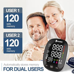 Balson BL-BP-350 Automatic Digital Blood Pressure Monitoring Machine Device for Upper Arm | Large LED Display | Dual User 2×120 Memory | Irregular Heartbeat Detection | One-Touch Operation | Adjustable Cuff 22-42cm | Home BP Machine with 1 Year Warranty