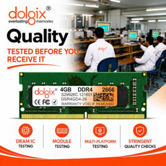 Dolgix 8GB DDR4 Desktop RAM 2133MHz | Desktop-Memory| U-DIMM | Long-DIMM | PC4-17000 | 1Rx8 Single Rank | 3-Year Warranty- (Made in India)