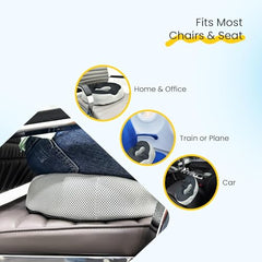 Sleepsia Donut Pillow for Tailbone Pain |1 Year Warranty| Coccyx Seat Cushion for Chair-Hemorrhoid& Piles Pillow-Car Seat Donut Cushion Hemorrhoids Fistula Prostate Post Relief (Memory Foam)